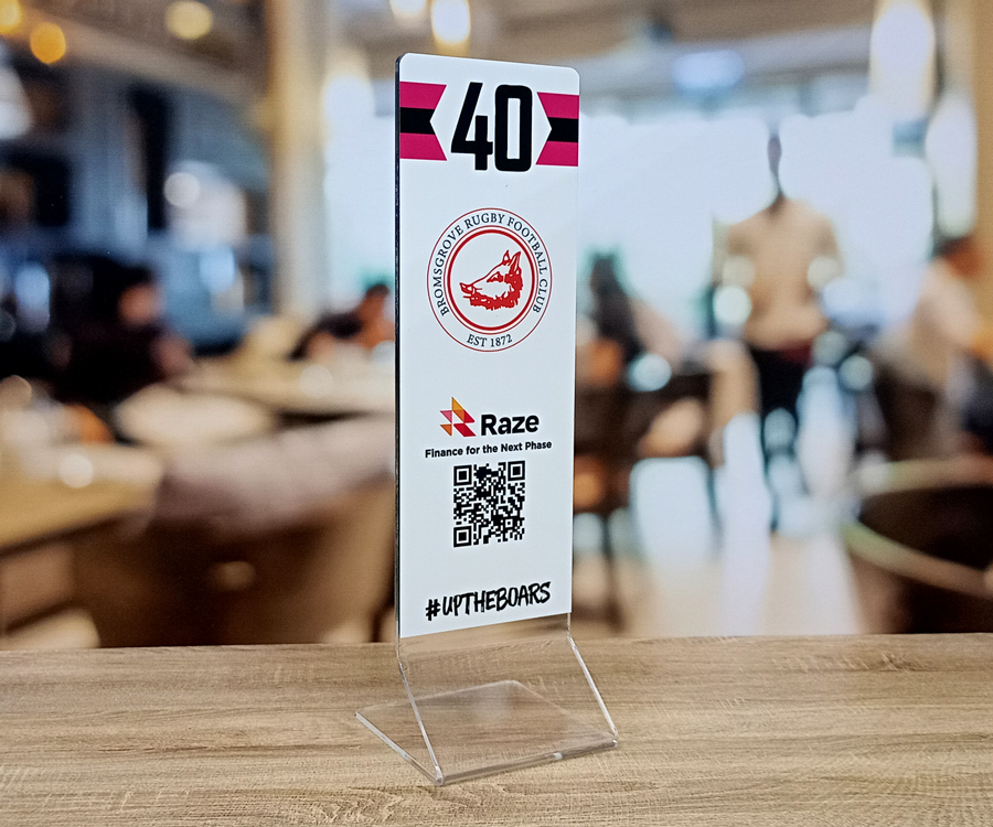 Custom Printed Function Room Table Notices