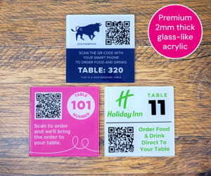 70x70mm Glass Like Numbers