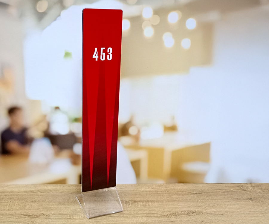 Custom Printed Extra Tall Function Room Table Notices