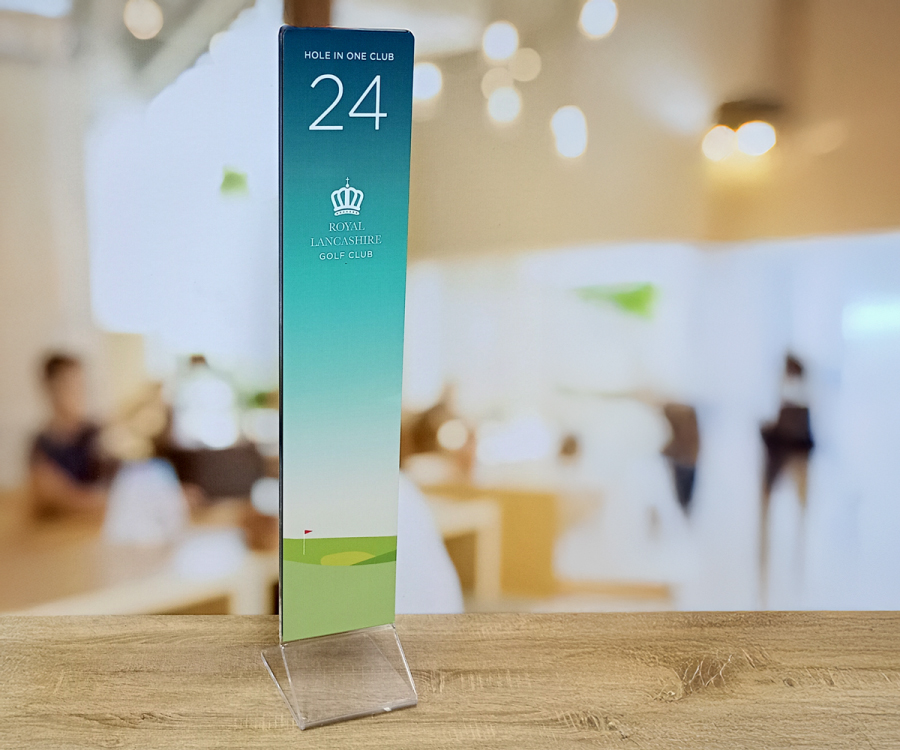 Custom Printed Extra Tall Function Room Table Notices