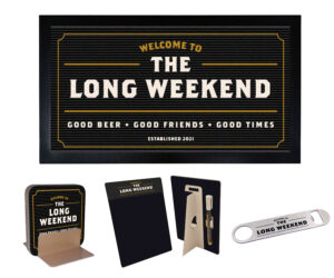 Traditional Personalised Home Bar Gift Set - Black