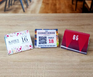 Full Colour Printed Aluminium Menu Holders