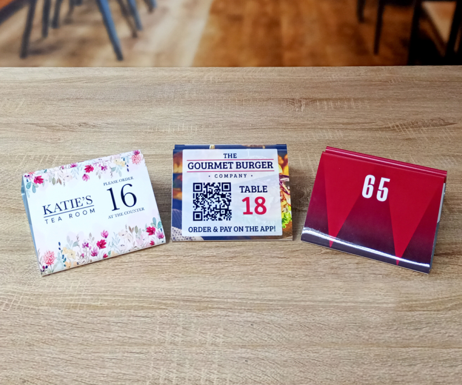 Full Colour Printed Aluminium Menu Holders