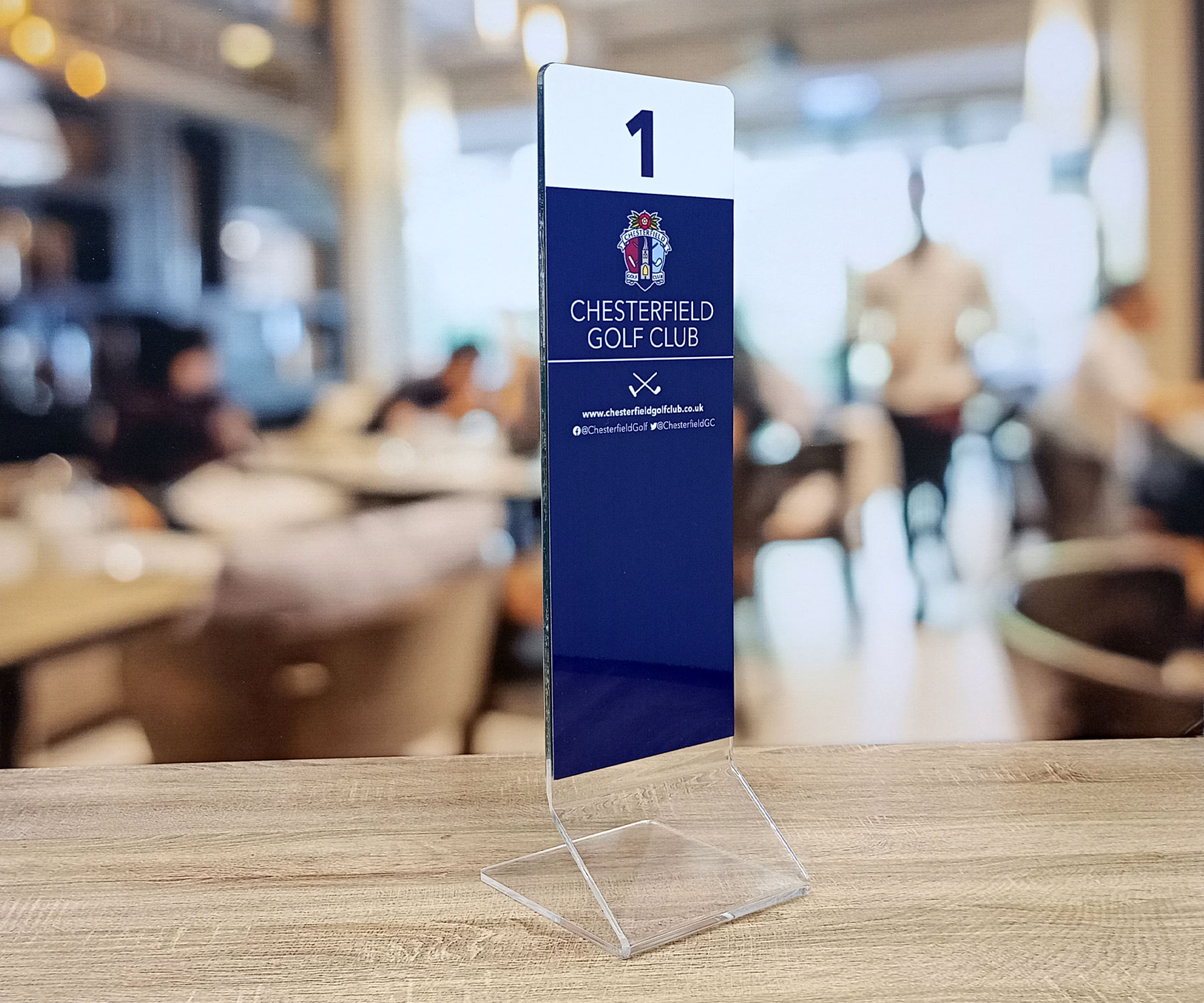 Custom Printed Function Room Table Notices