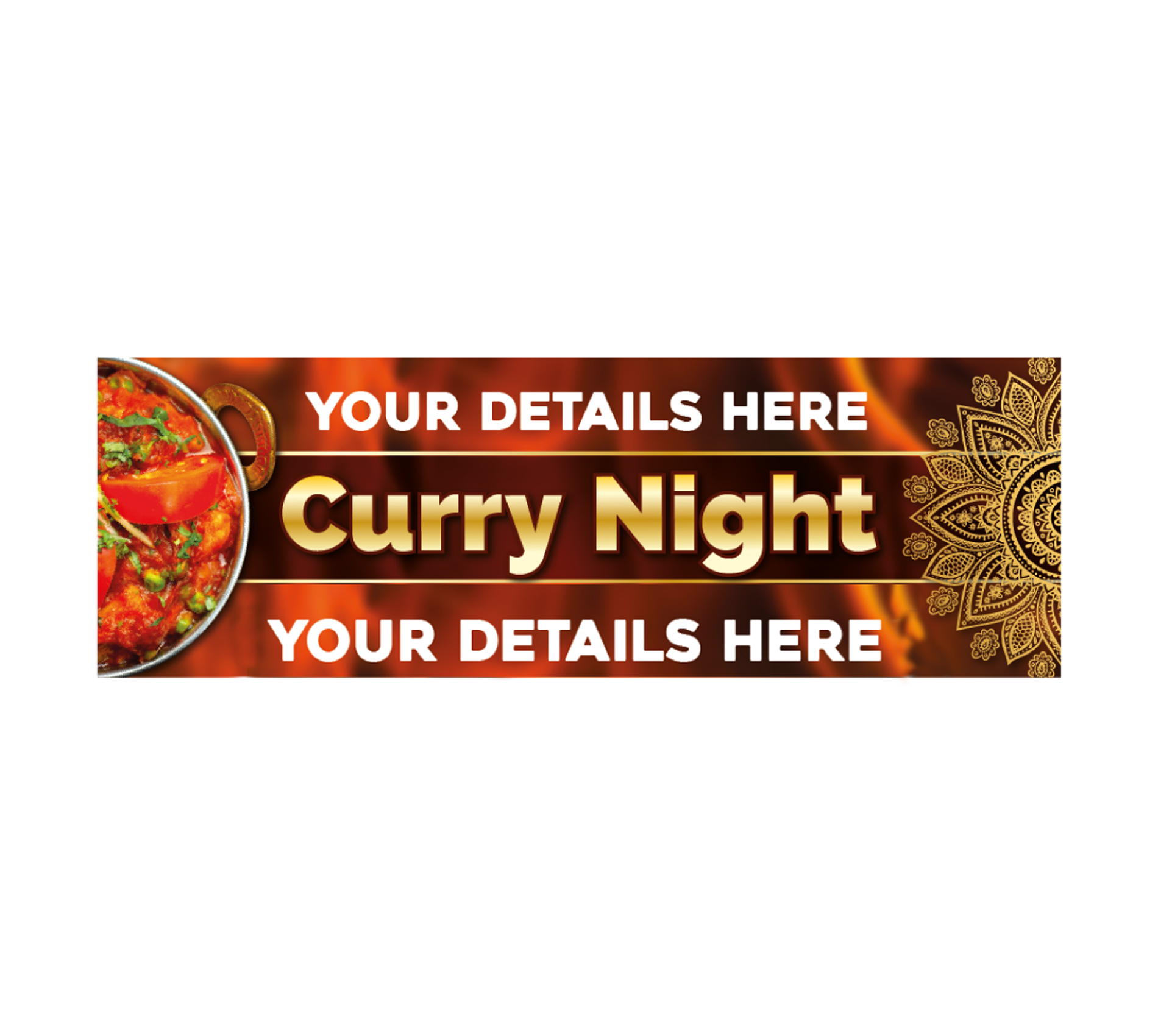 Curry Night Promotional Banner - Image 2