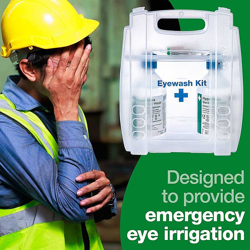 Eyewash Kit With 2 x 500ml HypaClens Eyewash Bottles - Image 4