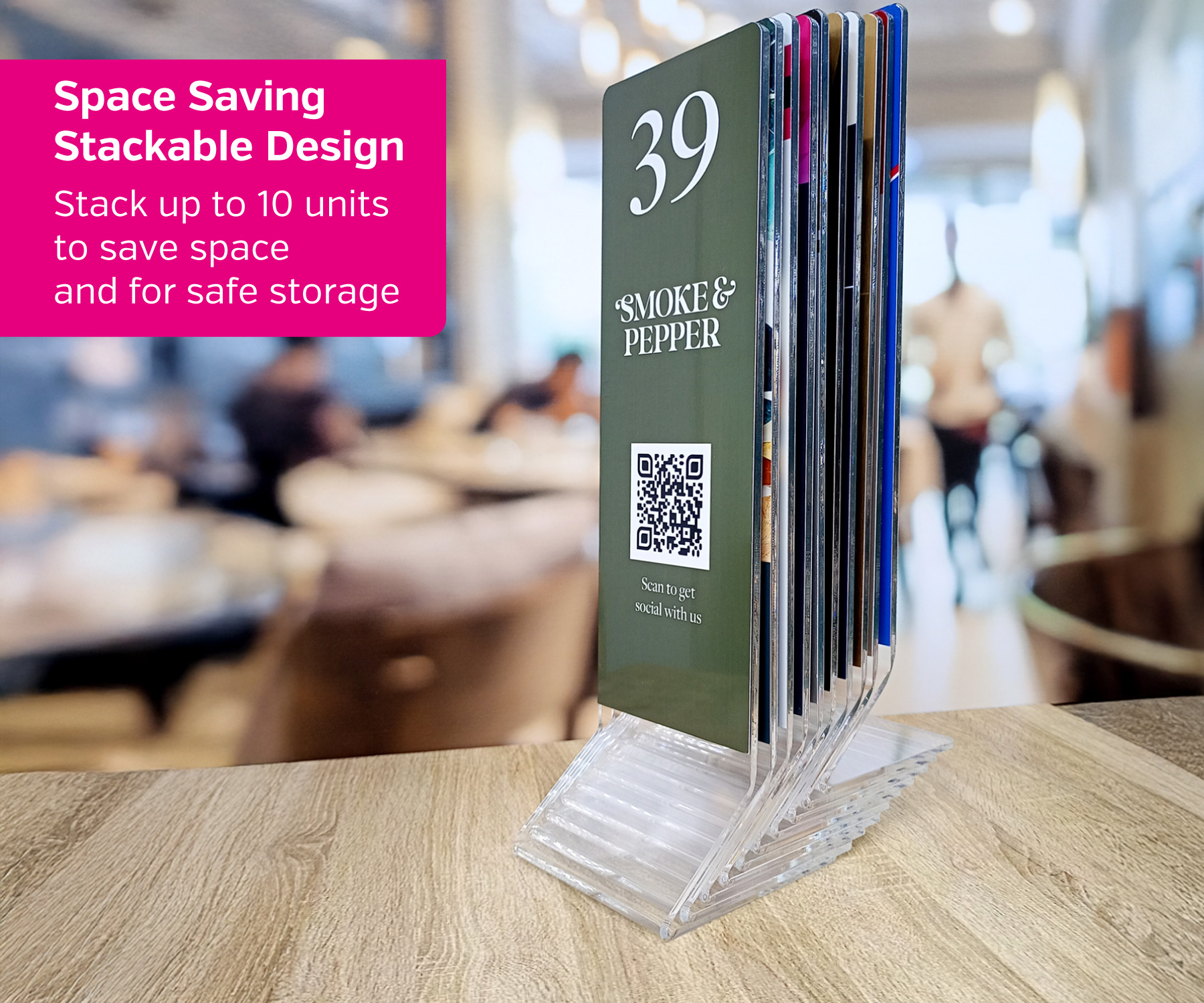 Space Saving Stackable Design