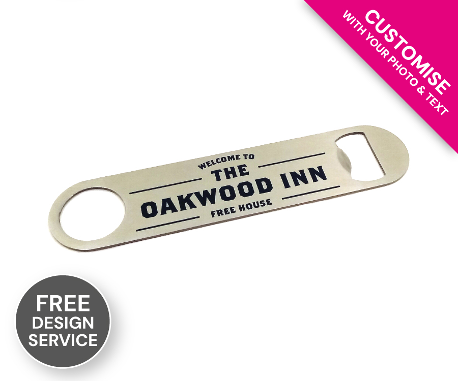 Personalised Bar Blade Bottle Opener