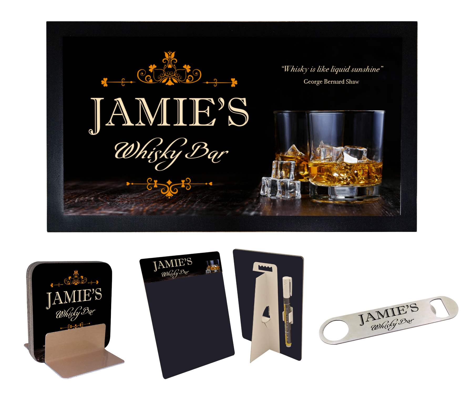 Presonalised Home Whiskey - Whisky Bar Gift Sets