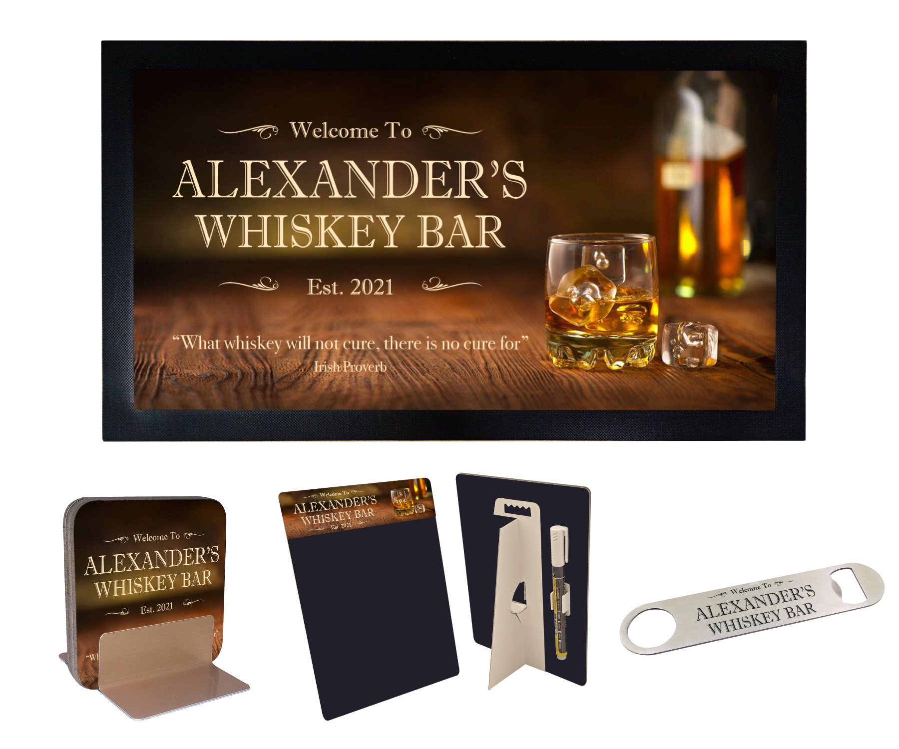 Presonalised Home Whiskey - Whisky Bar Gift Sets