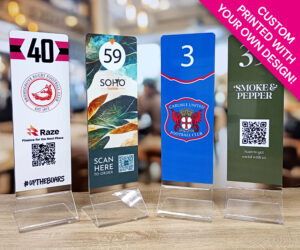 Premium Personalised Table Numbers