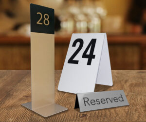 Table Numbers & Notices