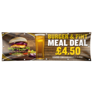 Burger & Pint Meal Deal Promotional Banner
