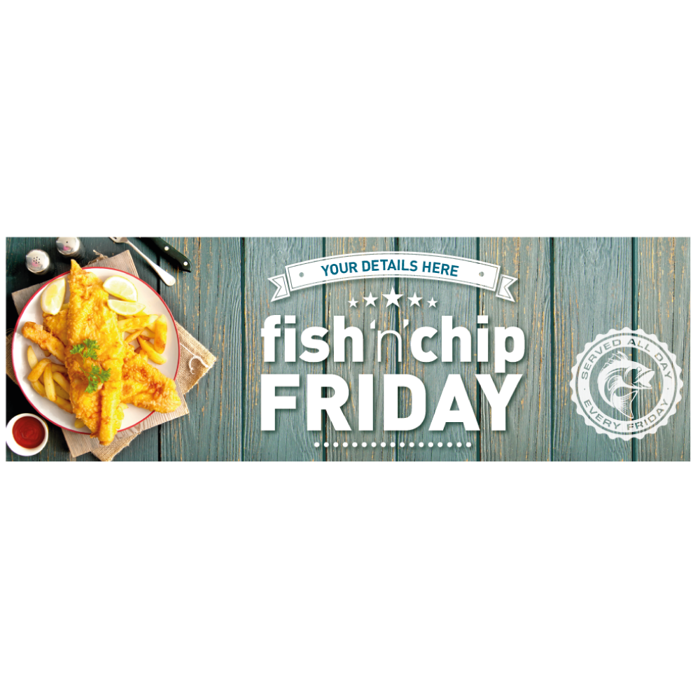 Fish & Chips Promotional Banner - Image 2