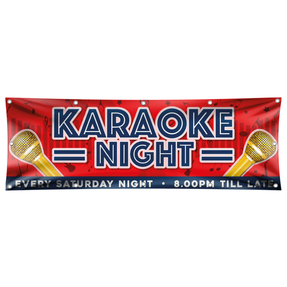 Karaoke Night Promotional Banner