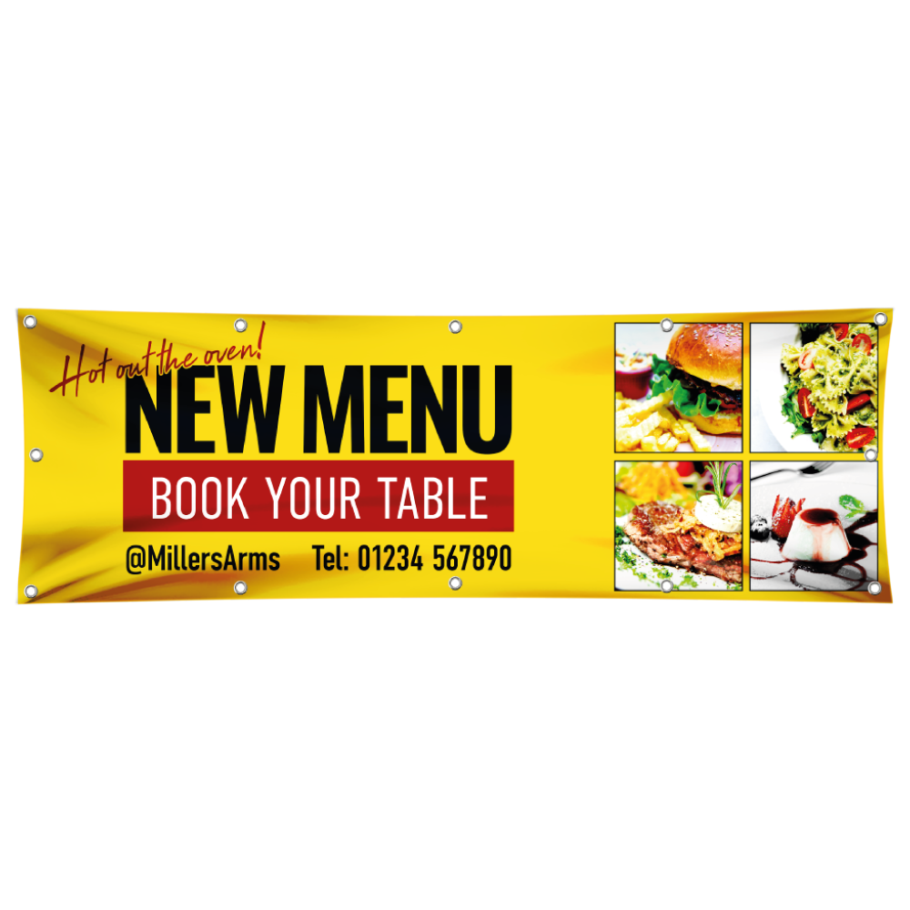 New Menu Promotional Banner