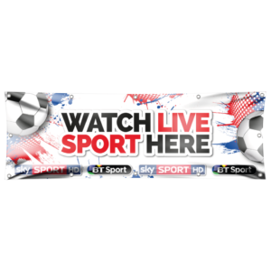 Watch Live Sport Here Promotional Banner