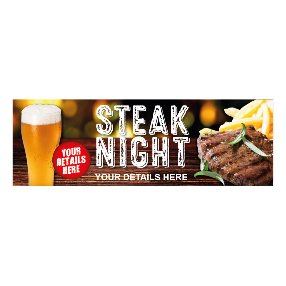 Steak Night Promotional Banner - Image 2