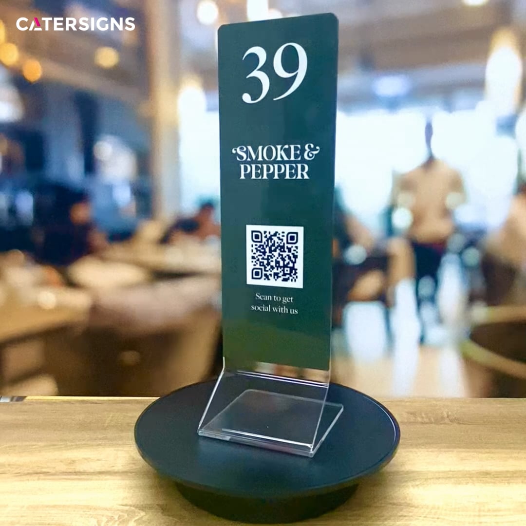 Full Colour Printed Free Standing Function Room Table Numbers