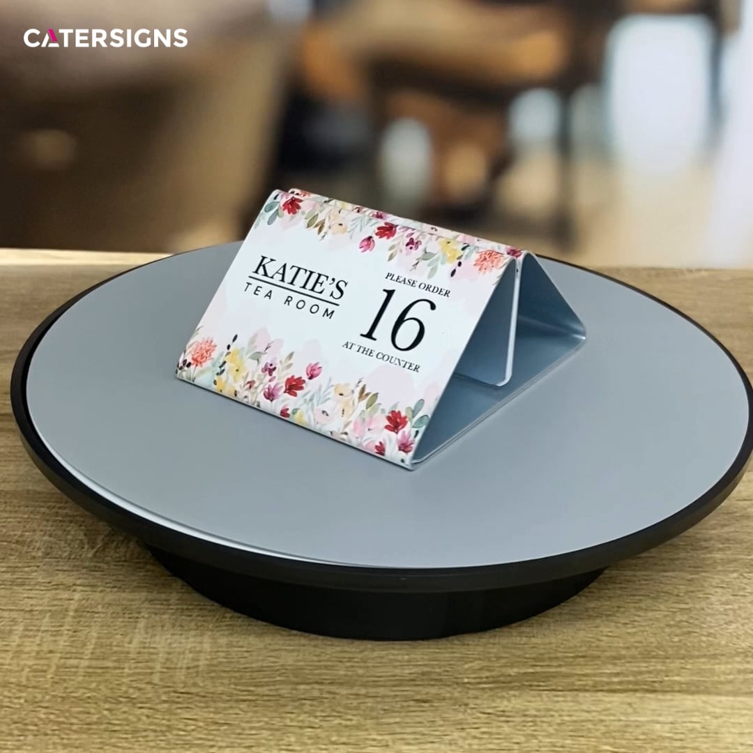 Printed Aluminium Menu Holder – Any Design, Any Number!