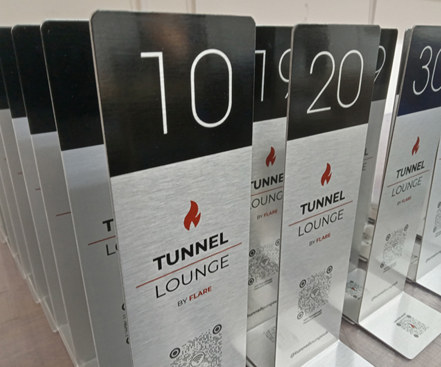 Tunnel Lounge Silver Tall Tabler Numbers