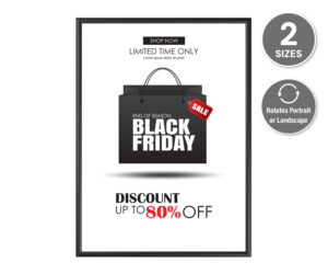 15mm Profile Black Snap Frame