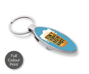 Personalised Oval Bottle Opener Keyring