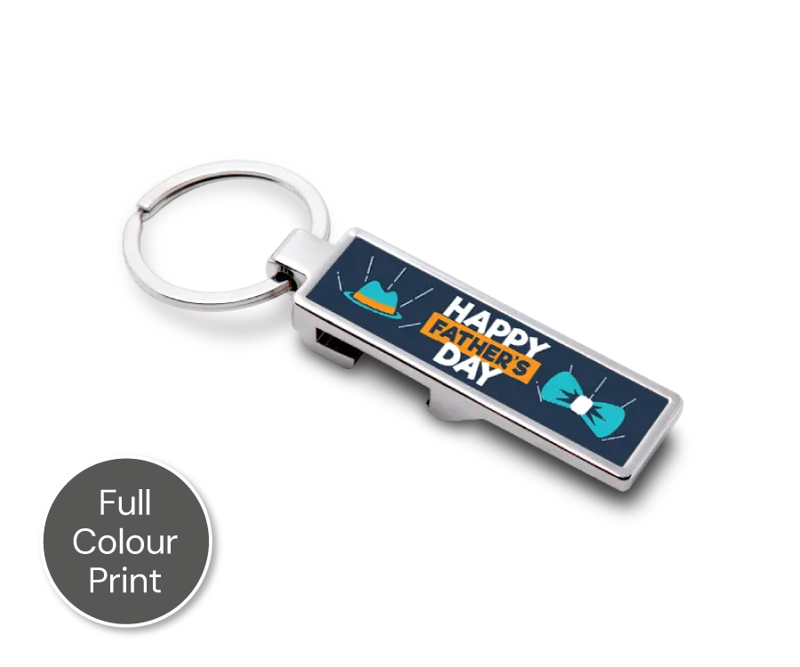 Personalised Rectangle Bottle Opener Keyring