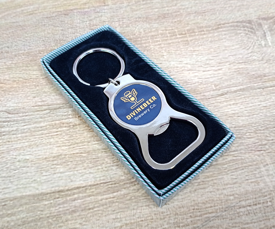 Personalised Bottle Opener Keyring with Gift Box