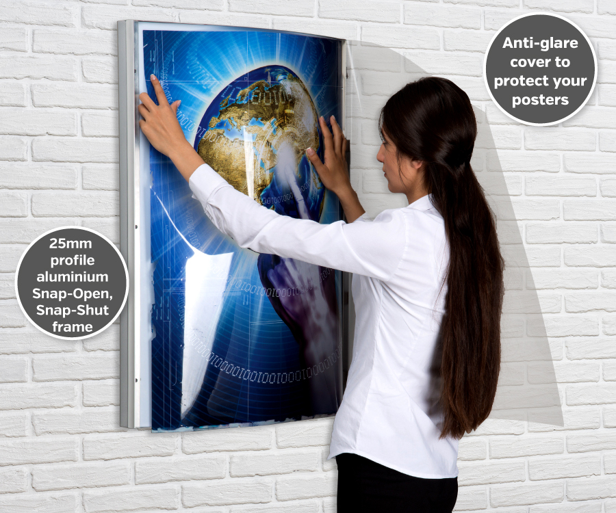 Curved LED Snap Fame Light Box