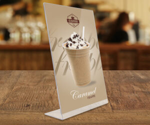 Clear Acrylic Poster & Information Displays | Wall Mounted | Countertop