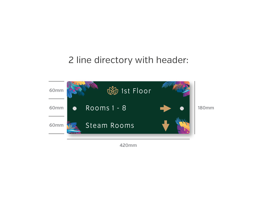 HFD007 full colour acrylic floor directory
