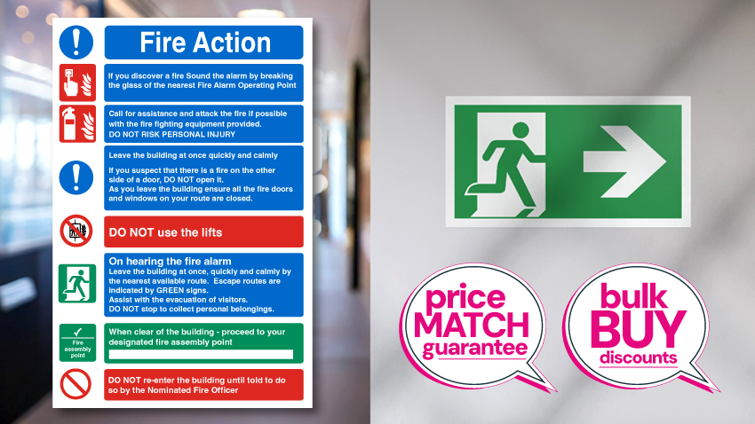 Fire Safety & Caetring Safety Signs