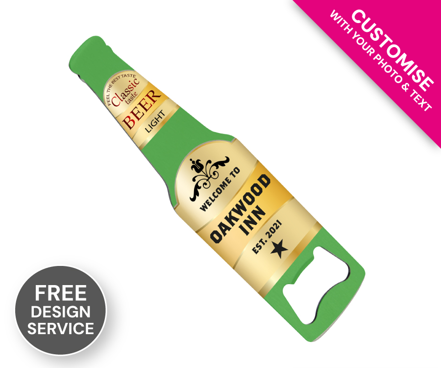 Personalised Bottle Opener Bottle Shape