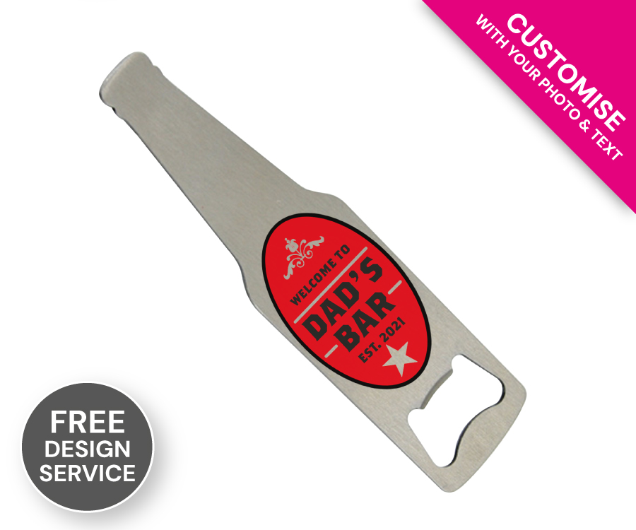 Personalised Bottle Opener Bottle Shape