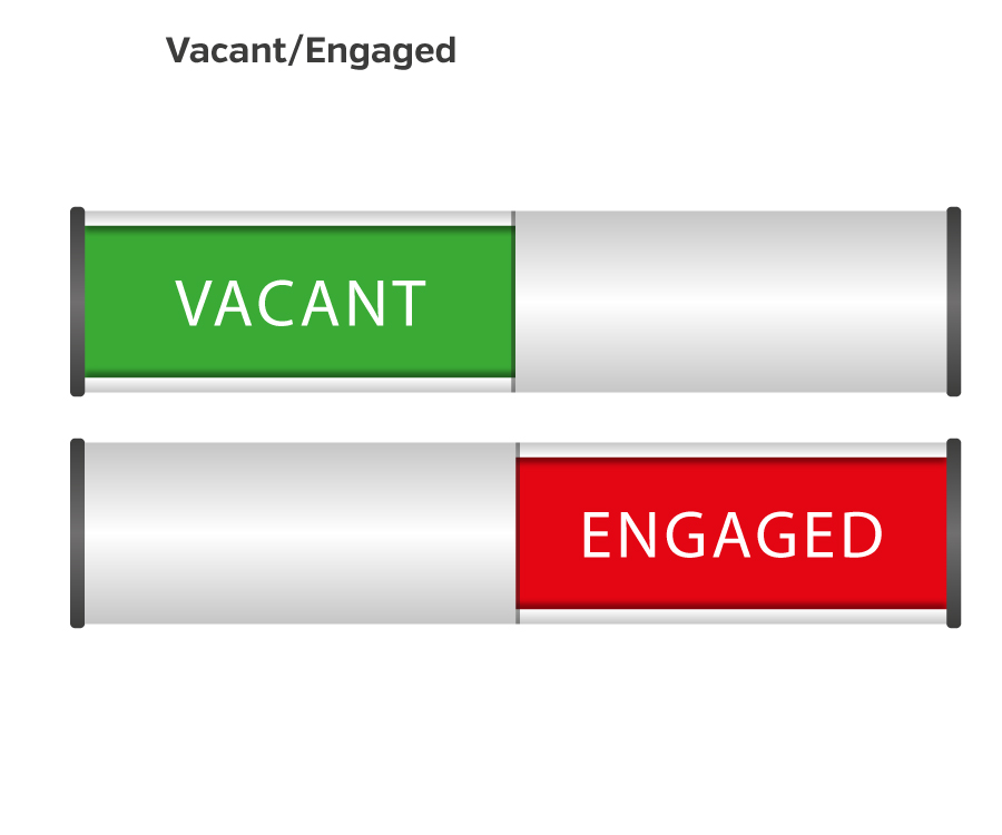 Sliding Door Sign – Engaged / Vacant