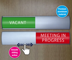 Sliding Door Sign – Engaged / Vacant