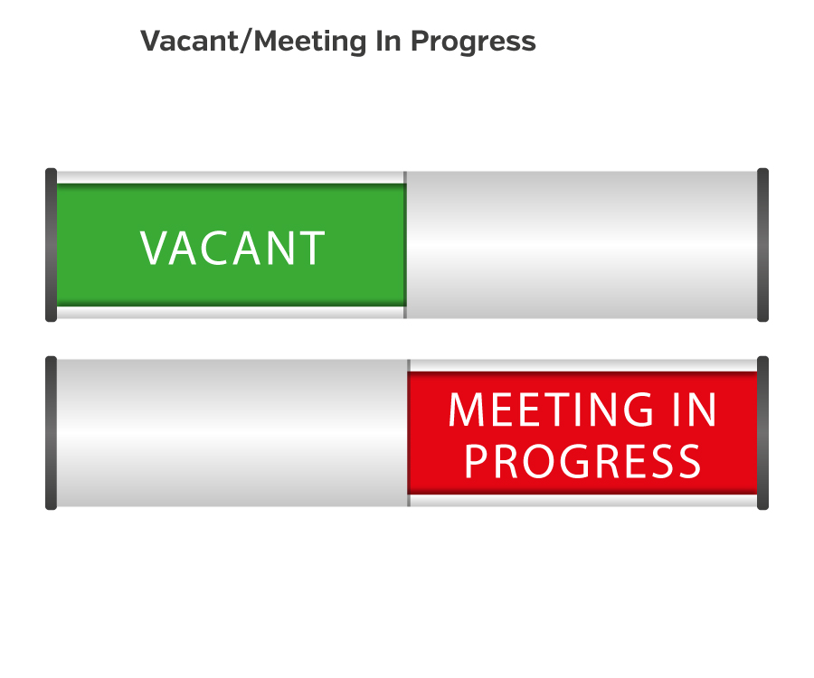 SL002 Vacant MeetingInProgress Sliding Door Signs