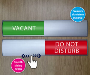 Sliding Door Sign – In /out