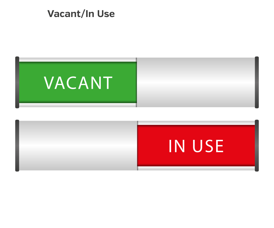 Sliding Door Sign – In Use / Vacant
