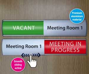 Sliding Door Sign – In /out