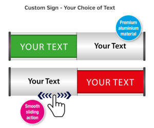 Sliding Door Sign – Engaged / Vacant