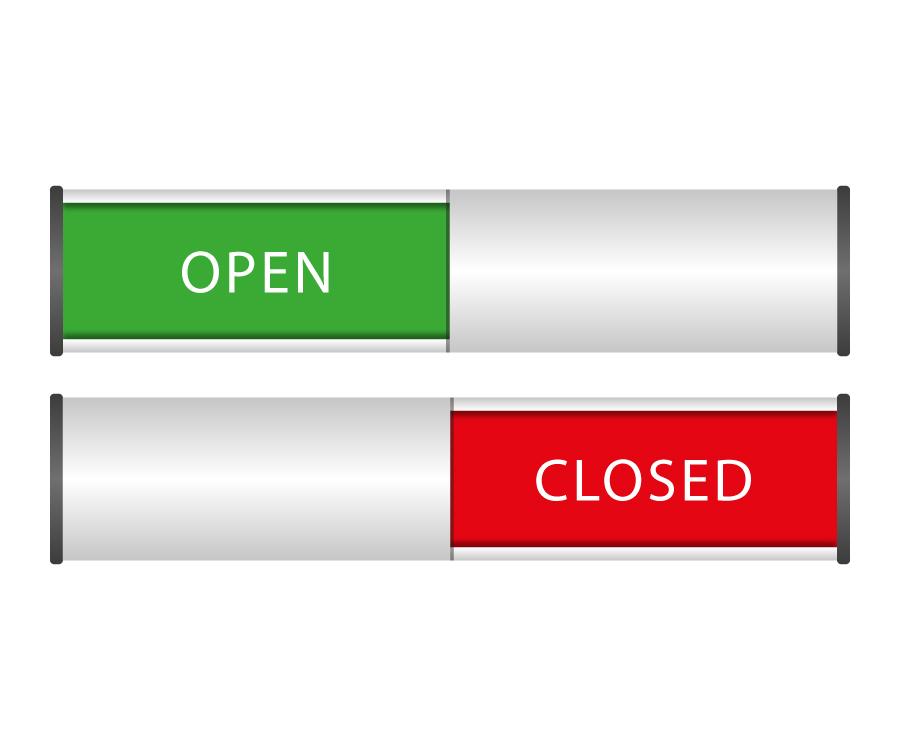 Sliding Door Sign – Engaged / Vacant