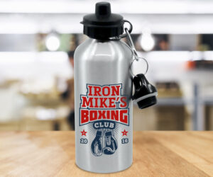 Branded 600ml Silver Aluminium Water Bottle