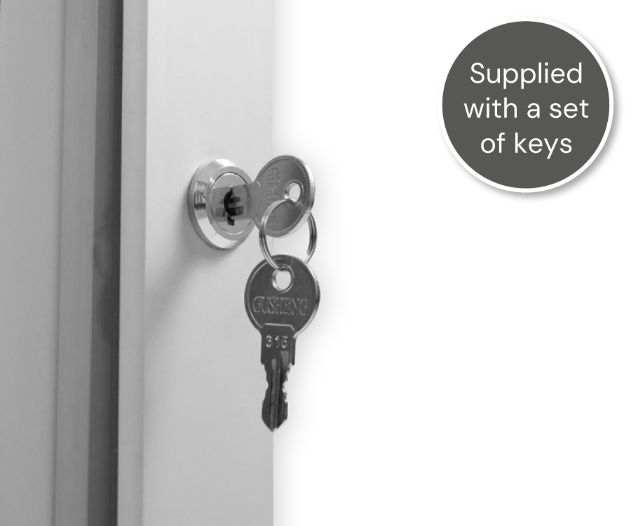 Wall Mounted Lockable Noticeboard - 4 x A4 Posters - Image 2