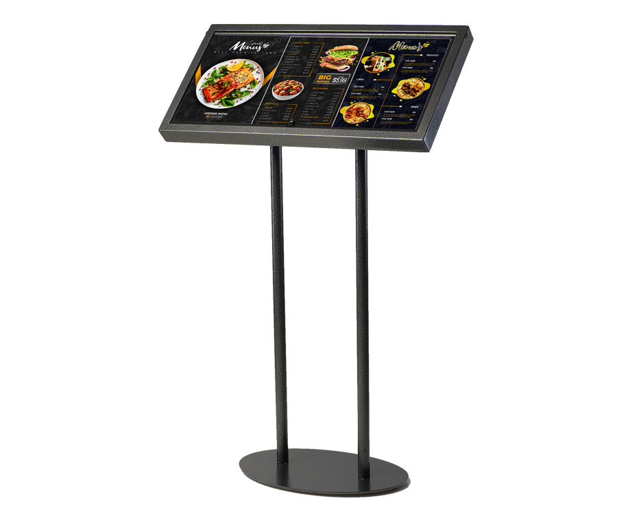 Restaurant Menu Display Stand / Poster Display Stand - 3 x A4