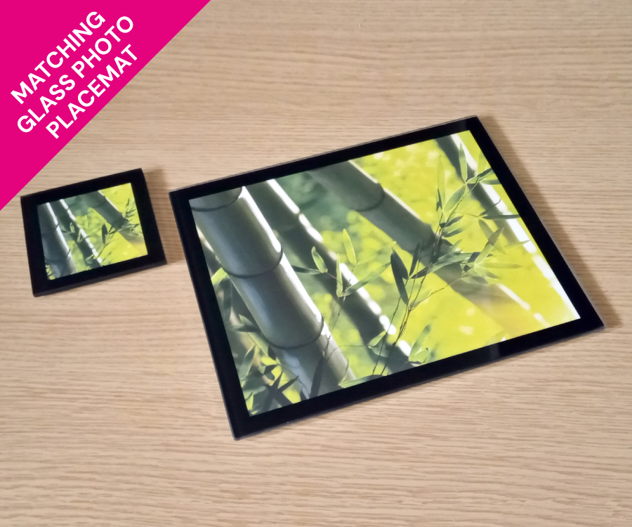 Glass Photo Coaster and Mat
