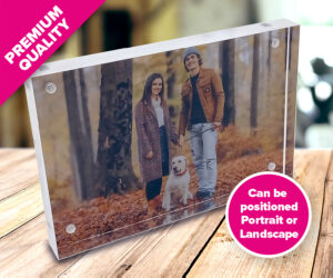 glass photo block 100 X 150MM