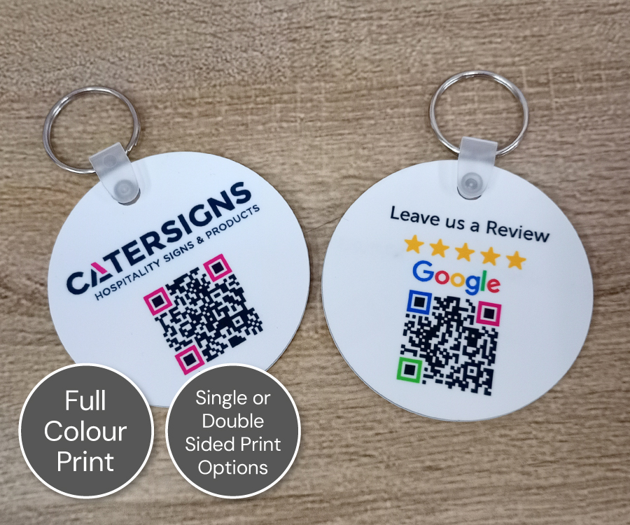 Personalised Full Colour Round Acrylic Keyrings