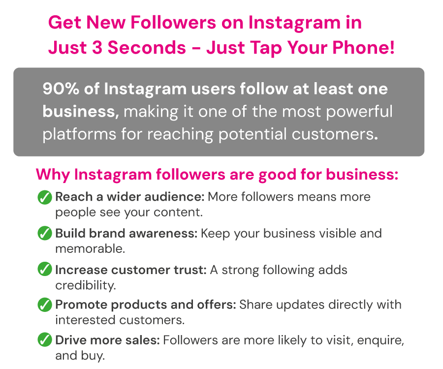 Instagram 100x100mm Full Colour Printed Glass-Like Acrylic NFC Plate - Image 3
